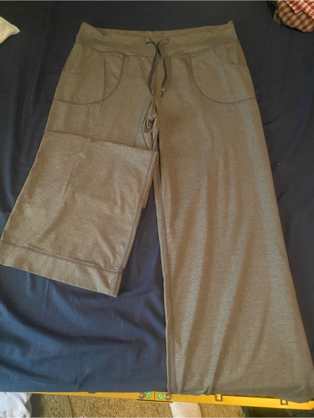 Wide Leg Metallic Loungewear Pants